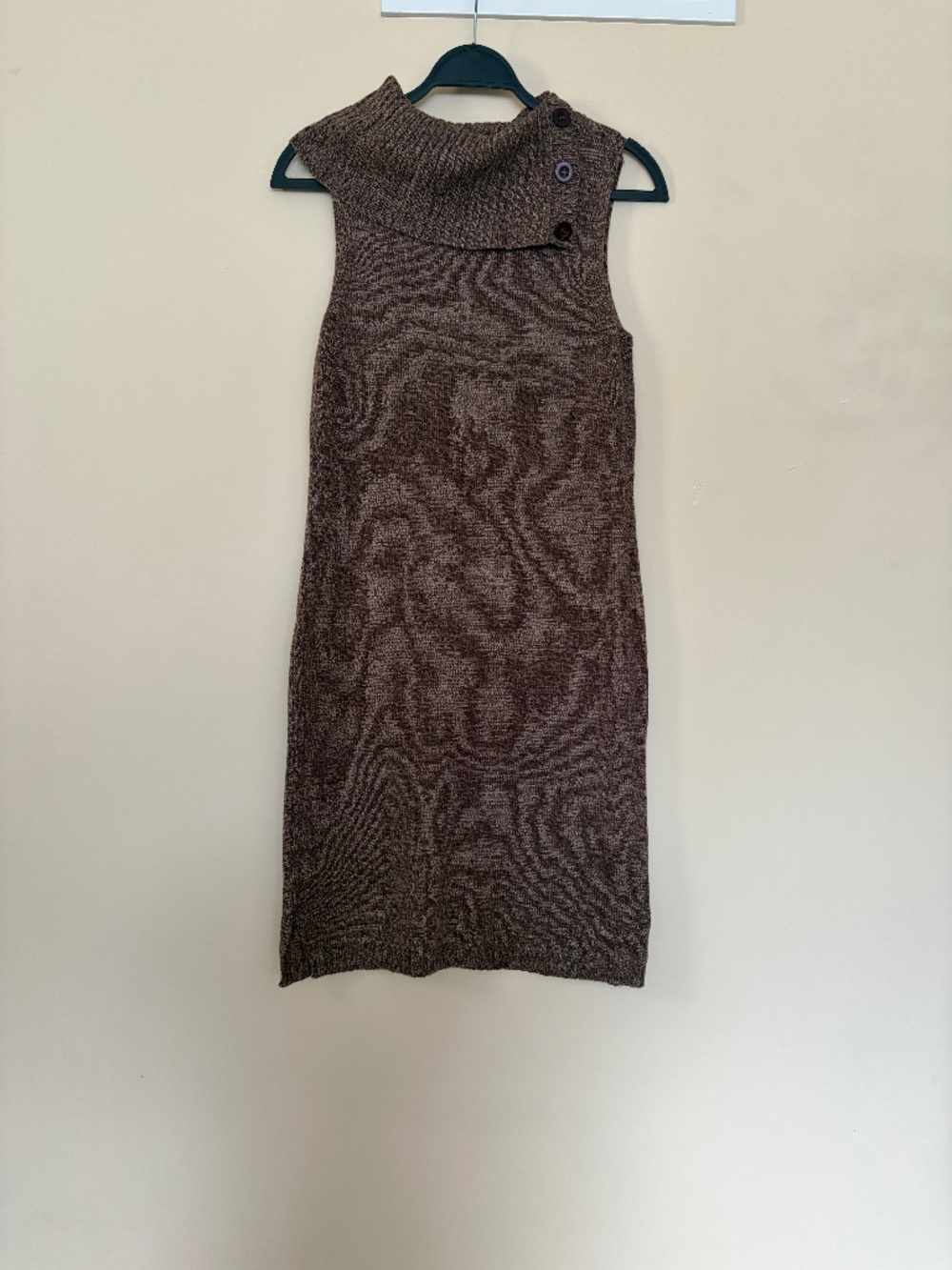 Allison Brittney Brown Knit Sweater Dress Size S